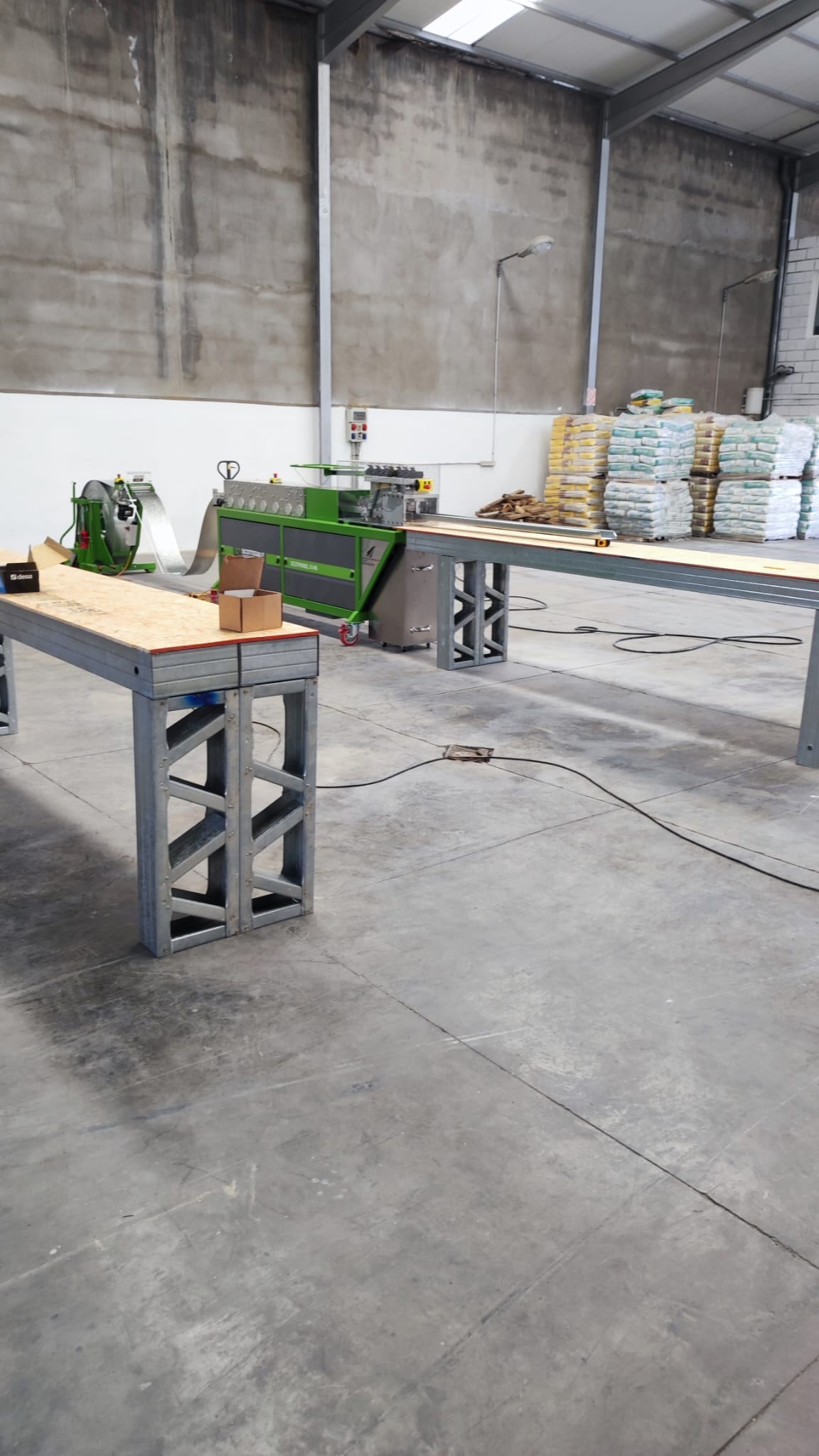 Panels palletised and loaded for delivery